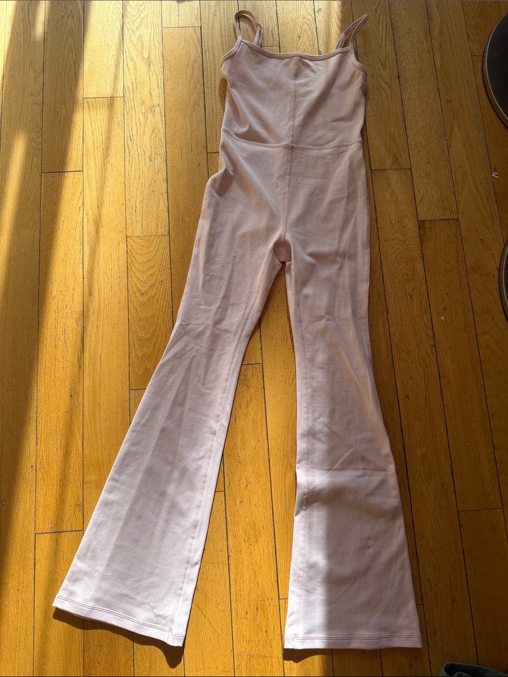 Wilfred Blush Ribbed Flare Jumpsuit